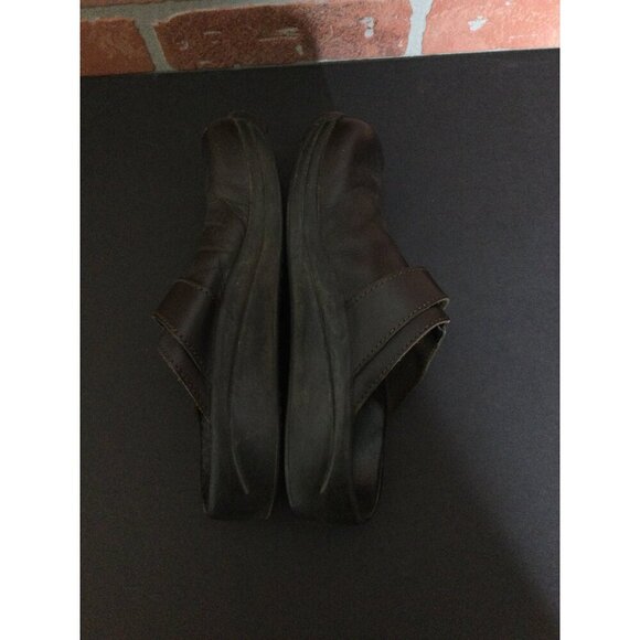 Tatami By Birkenstock Brown Leather Slip-On Clogs Adjustable Straps Size 37 US 6 - Picture 7 of 9